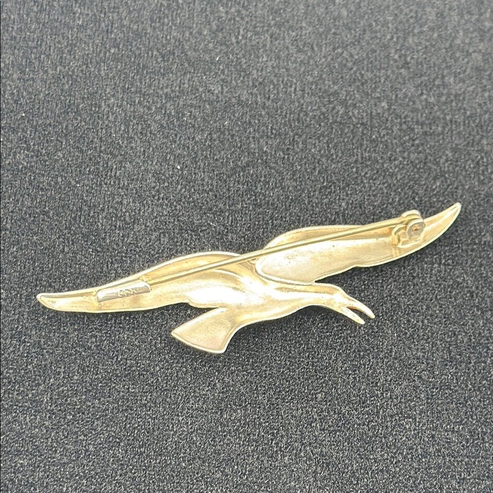 Sterling Silver Bird Brooch - Picture 2 of 2